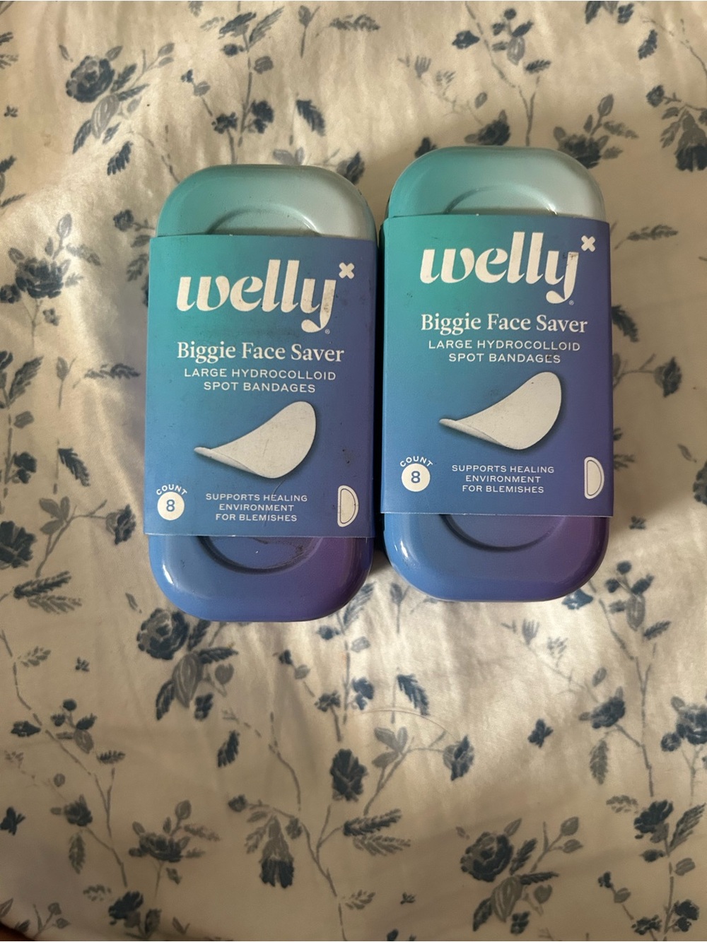 Welly Biggie Face Saver Hydrocolloid Spot Bandages - Blue